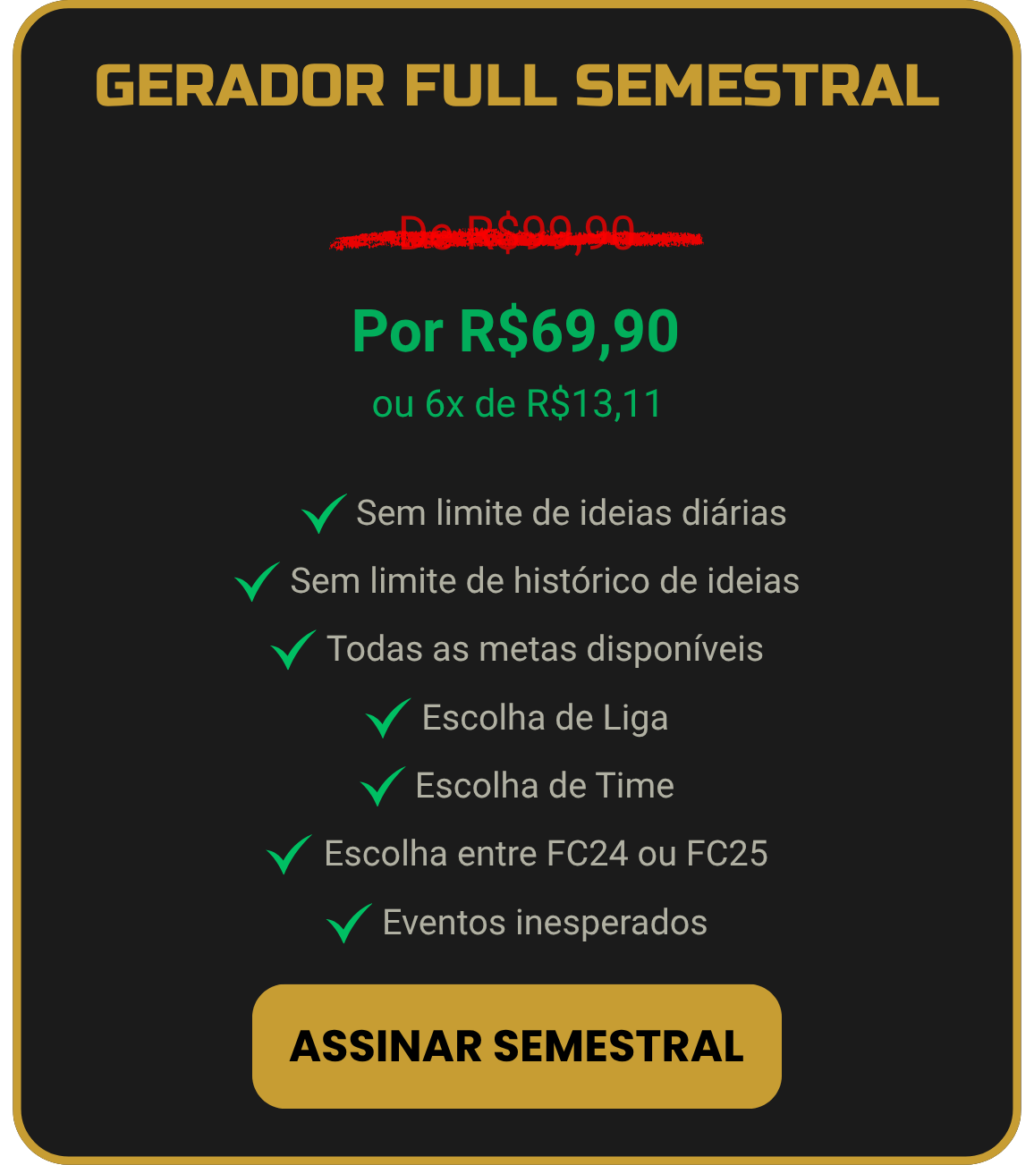 Plano Full Semestral - Ideias ilimitadas por R$ 47